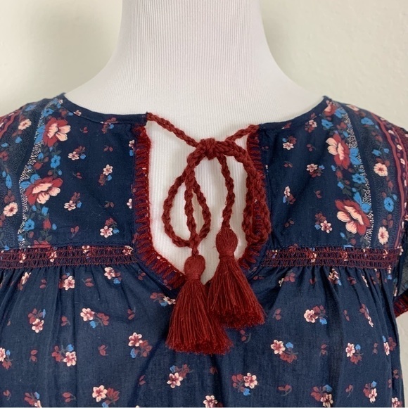 𝅺J. Crew Point Sur Flutter Sleeve Peasant Top Size XS - Picture 9 of 15